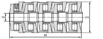 الصين M5CT2385 متعدد المراحل أسطواني الأسطوانة الدفع علبة التروس الطارد 23x85x162mm في الأوراق المالية المزود
